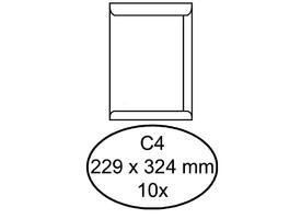 Envelop Quantore akte C4 229x324mm zelfklevend wit 10 stuks