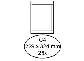 Envelop Quantore akte C4 229x324mm zelfklevend wit 25 stuks