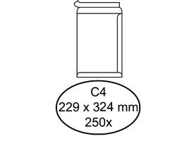 Envelop Quantore akte C4 229x324mm zelfklevend wit 250 stuks