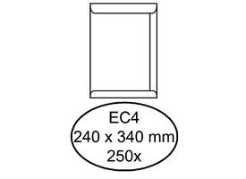 Envelop Quantore akte EC4 240x340mm wit 250 stuks