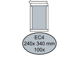 Envelop Quantore bordrug EC4 240x340mm zelfklevend wit 100 stuks