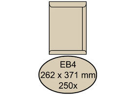 Envelop Quantore akte EB4 262x371mm cremekraft 250 stuks