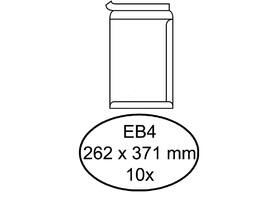 Envelop Hermes akte EB4 262x371mm zelfklevend wit pak à 10 stuks
