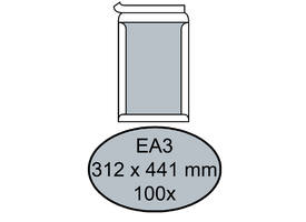 Envelop Quantore bordrug EA3 312x441mm zelfklevend wit 100 stuks