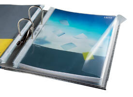 Showtas Leitz Premium met klep copy safe 0.13mm PP A4 transparant 50 stuks