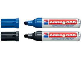 Viltstift edding 500 schuin  2-7mm assorti doos à 10 stuks