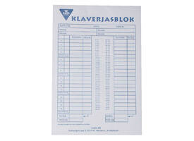 Scoreblok Klaverjas 50 vel