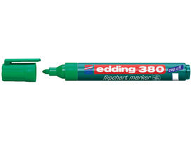 Viltstift edding 380 flipover rond 1.5-3mm groen