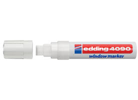 Krijtstift edding 4090 window schuin 4-15mm wit bister à 1 stuk