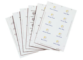 Badgekaart Durable 1453 bedrukbaar 40x75mm 240 stuks