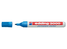 Viltstift edding 3000 rond 1.5-3mm lichtblauw