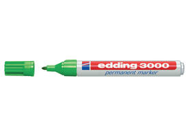 Viltstift edding 3000 rond 1.5-3mm lichtgroen