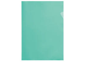 Insteekmap L-model Quantore A4 PP 0.12mm groen 25 stuks