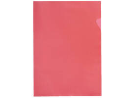 Insteekmap L-model Quantore A4 PP 0.12mm rood 25 stuks
