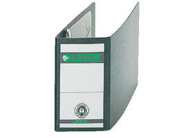 Ordner Leitz A6 77mm dwars karton zwart