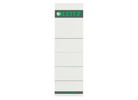Rug-insteekkaart Leitz breed 57x191mm karton grijs 10 stuks