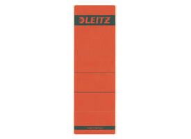 Rugetiket Leitz breed/kort 62x192mm zelfklevend rood 10 stuks