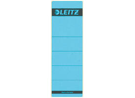 Rugetiket Leitz breed/kort 62x192mm zelfklevend blauw 10 stuks