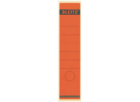 Rugetiket Leitz breed/lang 62x285mm zelfklevend rood 10 stuks