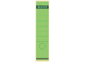 Rugetiket Leitz breed/lang 62x285mm zelfklevend groen 10 stuks