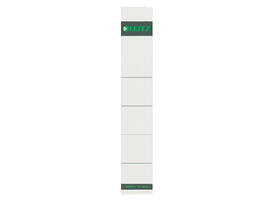 Rug-insteekkaart Leitz smal 32x191mm grijs 10 stuks