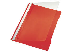 Snelhechter Leitz Standaard A4 gerecycled PP rood