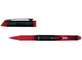 Rollerpen PILOT V-Ball grip breed rood