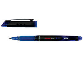 Rollerpen PILOT V-Ball grip breed blauw