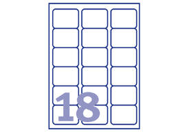 Etiket Avery J8161-10 63.5x46.6mm wit 180 stuks