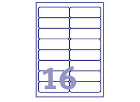 Etiket Avery J8162-10 99.1x33.9mm wit 160 stuks