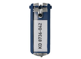 Sleutellabel Durable 1957 met ring blauw