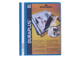 Snelhechtmap Durable Duraplus A4 blauw