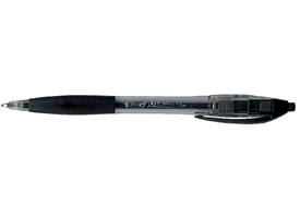 Balpen Bic Atlantis classic grip clic M zwart valuepack 30+6 gratis