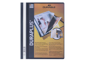 Snelhechtmap Durable Duraplus A4 zwart