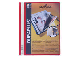 Snelhechtmap Durable Duraplus A4 rood