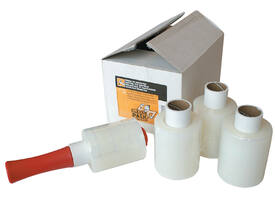Wikkelfolie CleverPack 100mmx250m 20mu met afroller transp pak à 6 rol
