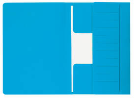 Dossiermap Djois Secolor Mammoet folio 3 kleppen 250gr recycled blauw