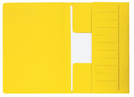 Dossiermap Djois Secolor Mammoet folio 3 kleppen 250gr recylced geel