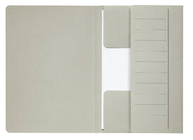 Dossiermap Djois Secolor Mammoet folio 3 kleppen 250gr recycled grijs 10 stuks