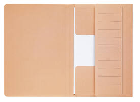 Dossiermap Djois Secolor Mammoet folio 3 kleppen 250gr recycled chamois 10 stuks