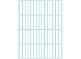 Etiket HERMA 2300 5x35mm wit 1920 stuks