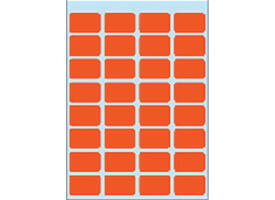 Etiket HERMA 3642 12x19mm rood 160 stuks
