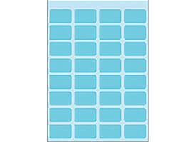 Etiket HERMA 3643 12x19mm blauw 160 stuks