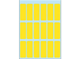 Etiket HERMA 3651 12x34mm geel 90 stuks
