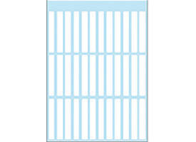 Etiket HERMA 3735 5x35mm wit 252 stuks