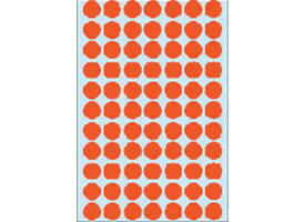 Etiket HERMA 2232 rond 13mm rood 2464 stuks