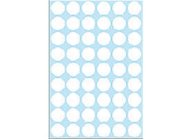 Etiket HERMA 2240 rond 16mm wit 1728 stuks