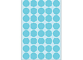 Etiket HERMA 2253 rond 19mm blauw 1280 stuks