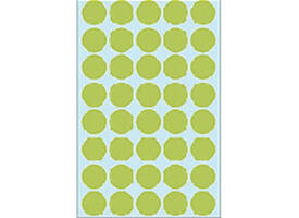 Etiket HERMA 2255 rond 19mm groen 1280 stuks