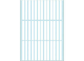 Etiket HERMA 2530 6x50mm wit 1248 stuks